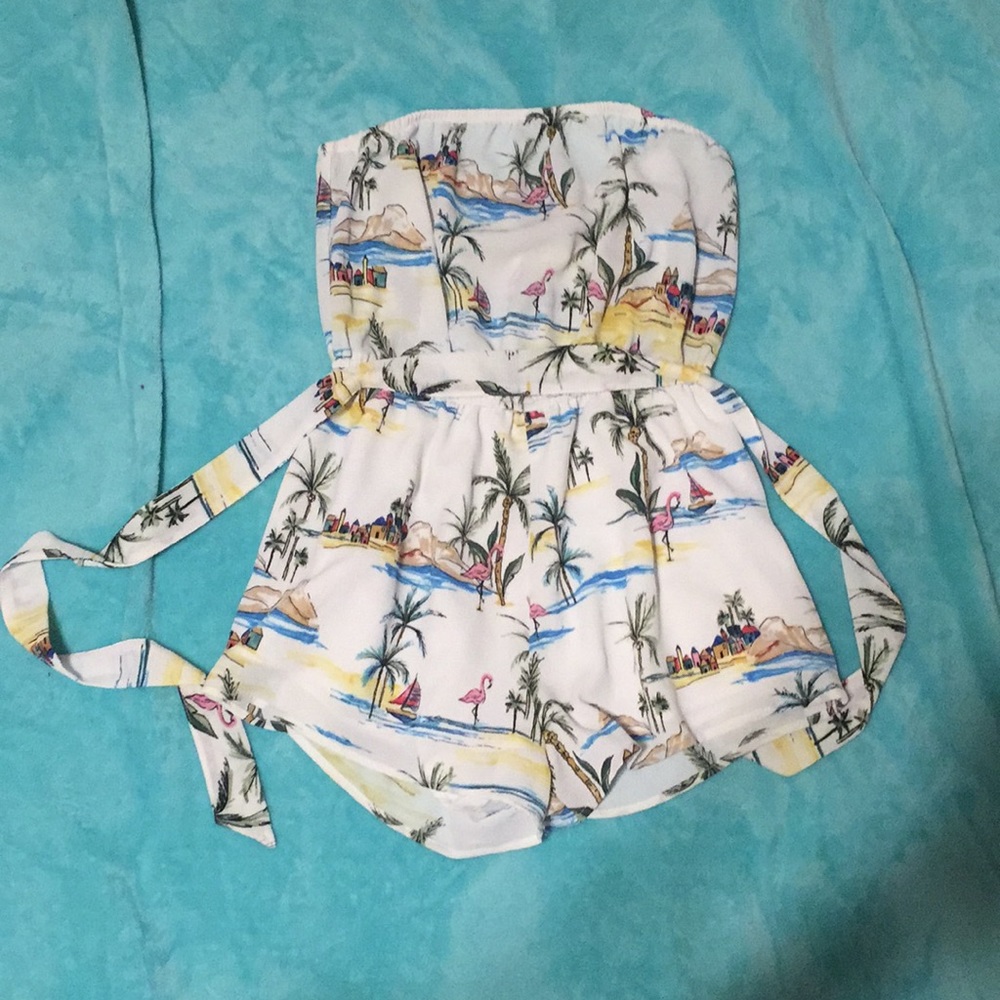 F21 beachy romper